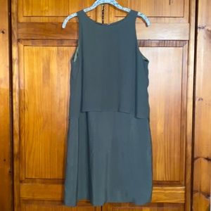 NWT Metaphor Olive Green Tiered 100% Rayon Tank-top Dress